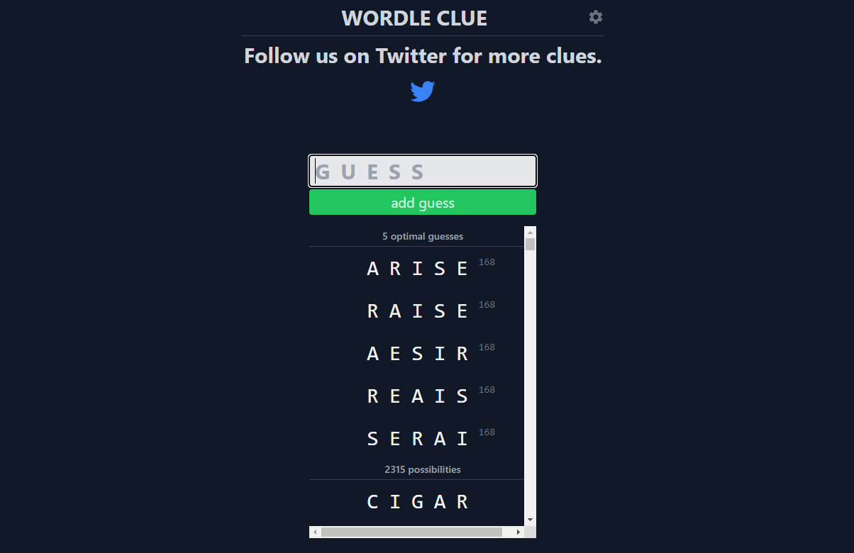 Wordle Clue – Wordle Clue Calculator – Word Puzzles of The World